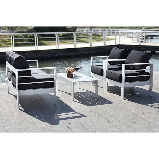 Nason 4-Piece Outdoor Living Set | west elm Nason 4-Piece Outdoor Living Set | west elm on Rk Outdoor Living id=45253